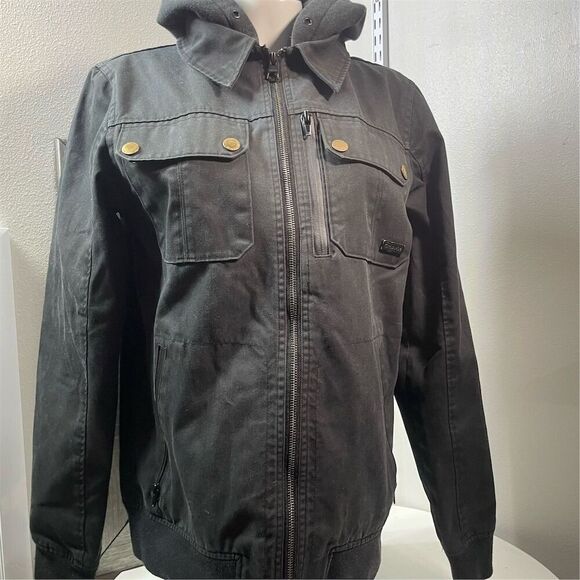 Empyre black Hooded Men’s Jacket Size S - Picture 7 of 10